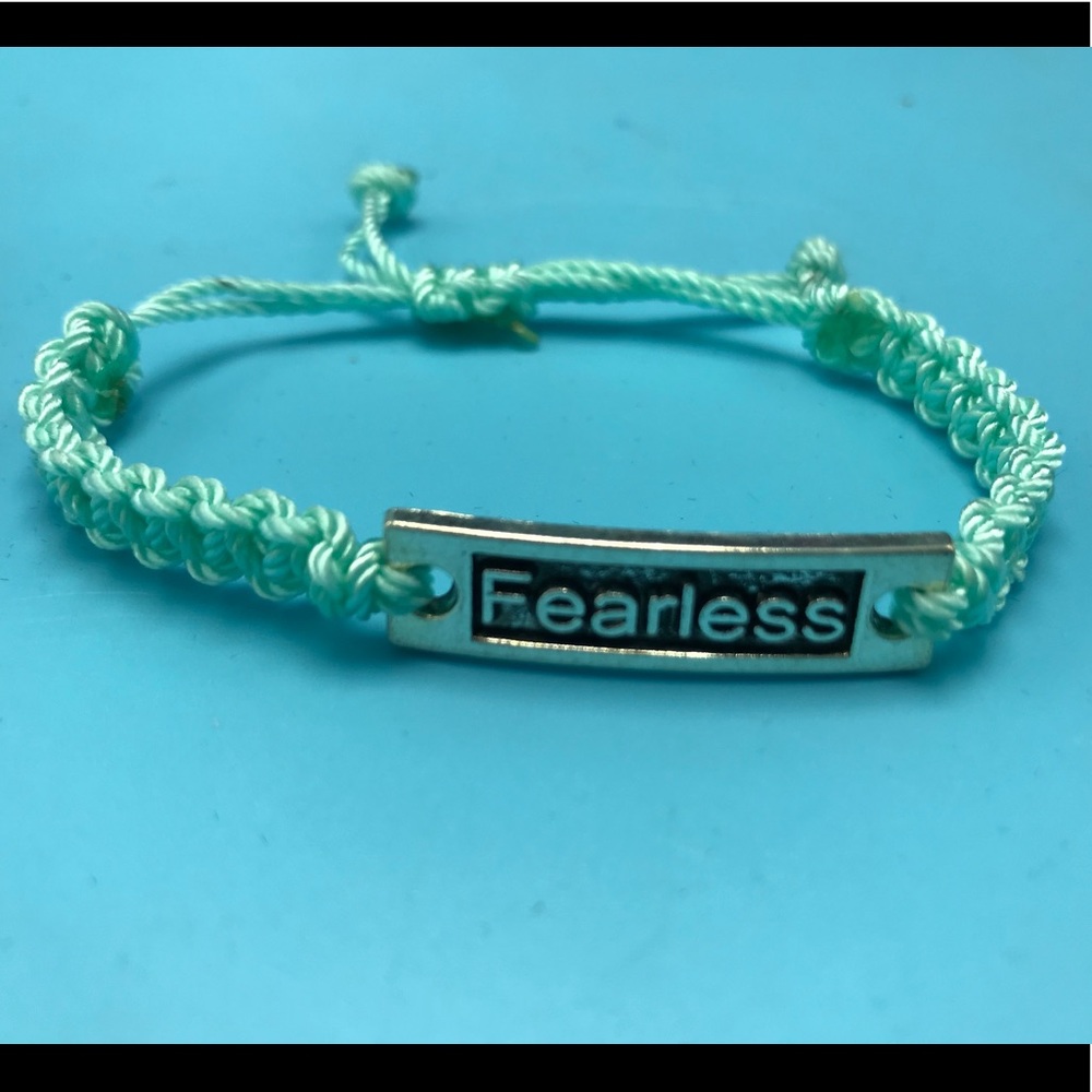 Fearless Knotted Friendship Bracelet Seafoam Blue
